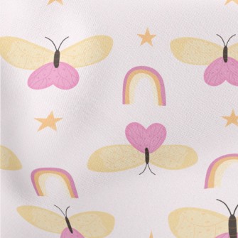 Moths Stars Rainbow Stretch Ponte