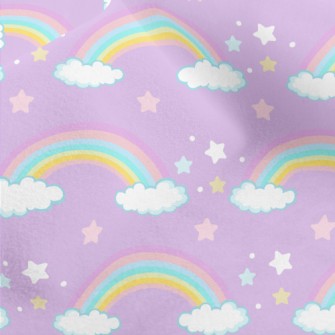 Dreamy Stars Rainbow Micro Fleece