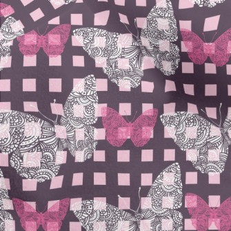 Lattice Basket Empty Butterfly Micro Fleece