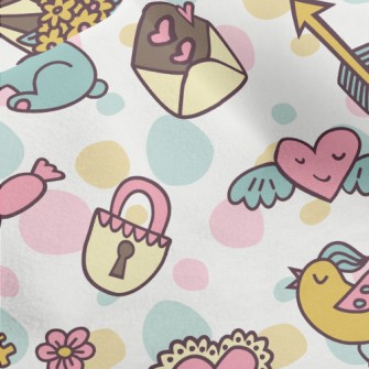 Colorful Cartoon Pattern Micro Fleece