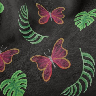 Tropical Plants Butterflies Minky