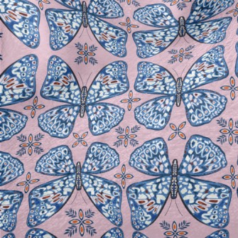 Elegant Pattern Butterfly Minky