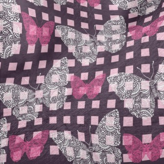 Lattice Basket Empty Butterfly Minky