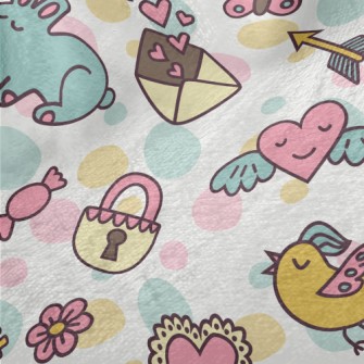 Colorful Cartoon Pattern Minky