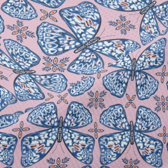 Elegant Pattern Butterfly Piqué