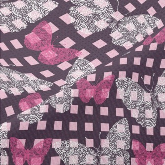 Lattice Basket Empty Butterfly Piqué