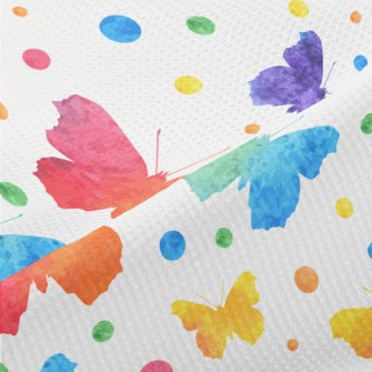 Watercolor Butterfly Piqué