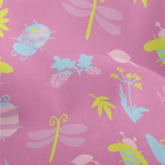 Fluorescent Butterfly Ladybug  Lightweight Performance Linen