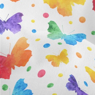 Watercolor Butterfly Lightweight Performance Linen
