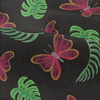 Tropical Plants Butterflies Modern Jersey