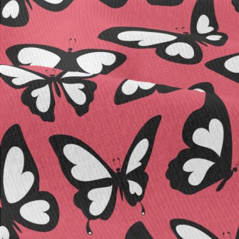 Simple Black And White Butterf Modern Jersey
