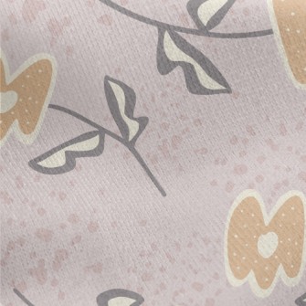 Mysterious Abstract Flowers An Jersey Backed Fleece