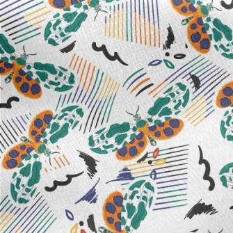 Special Pattern Moth Jersey Backed Fleece