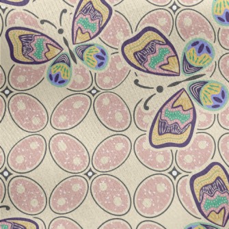 Mysterious Totem Butterfly Jersey Backed Fleece