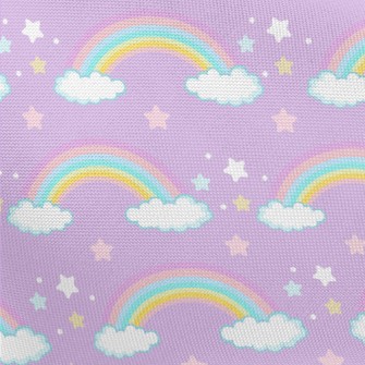 Dreamy Stars Rainbow Pongee