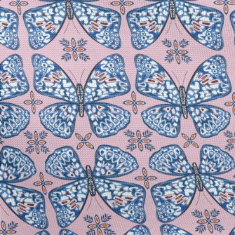 Elegant Pattern Butterfly Pongee