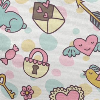 Colorful Cartoon Pattern Pongee