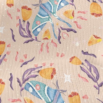 Shiny Moth Flower Stretch Jersey