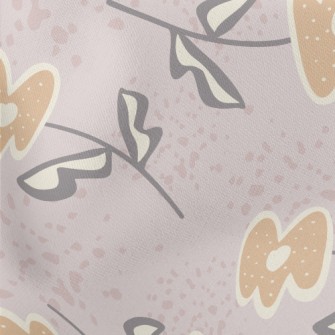 Mysterious Abstract Flowers An Lightweight Cotton Poplin