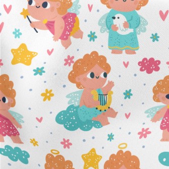 Angel Cupid Baby Lightweight Cotton Poplin