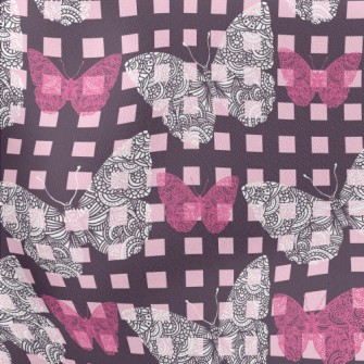 Lattice Basket Empty Butterfly Lightweight Cotton Poplin