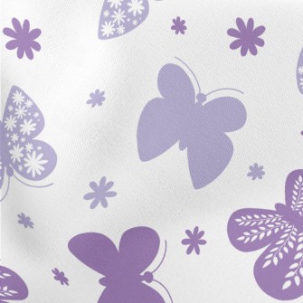 Cute Flying Butterfly Lightweight Cotton Poplin