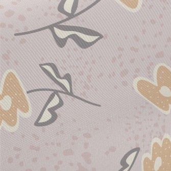 Mysterious Abstract Flowers An Midweight Cotton Poplin
