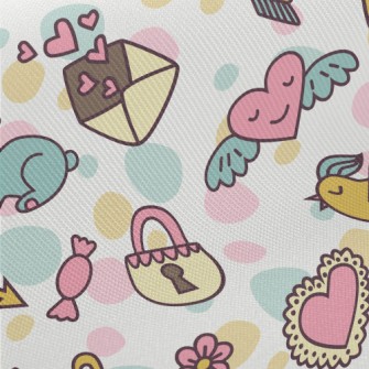 Colorful Cartoon Pattern Midweight Cotton Poplin