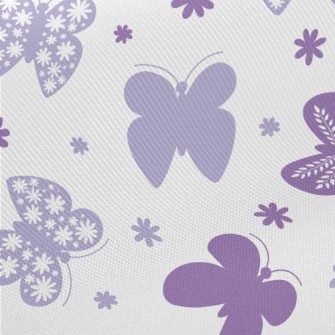 Cute Flying Butterfly Midweight Cotton Poplin