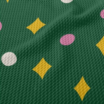 Shiny Two-color Dots Birdseye Piqué