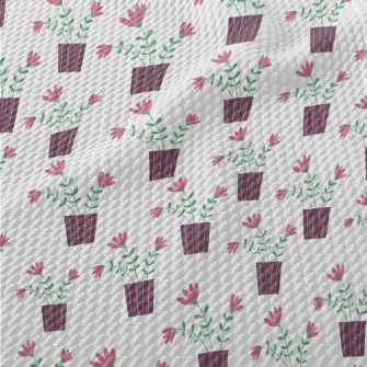 Three Pretty Little Flowers Birdseye Piqué