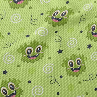 Cute Monsters Birdseye Piqué