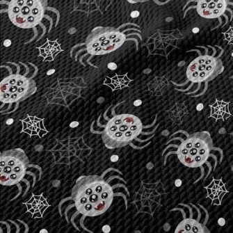 Scary Multi-eyed Spider Birdseye Piqué