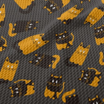 Funny Cat Birdseye Piqué