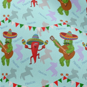 Mexican Dancing Pepper Cactus Chiffon