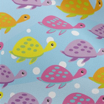 Colorful Glowing Turtle Chiffon