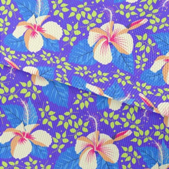 Bright And Colorful Hibiscus F Waterproof Oxford