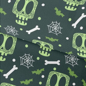 Surprised Skeleton Spider Web Waterproof Oxford