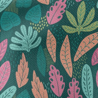 Tropical Fantasy Leaves Waterproof Canvas