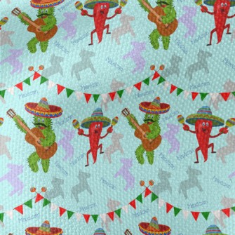 Mexican Dancing Pepper Cactus Waterproof Canvas