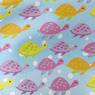 Colorful Glowing Turtle Waterproof Canvas