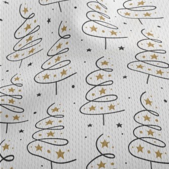 Shining Star Christmas Tree Athletic Mesh Flat Back