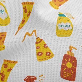 Various Sunscreen Lotions Athletic Mesh Flat Back
