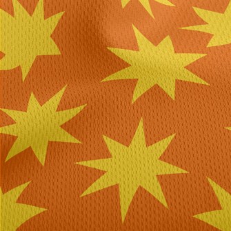 Classic Octagonal Star Athletic Mesh Flat Back