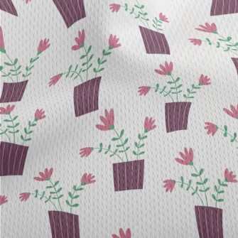 Three Pretty Little Flowers Athletic Mesh Flat Back