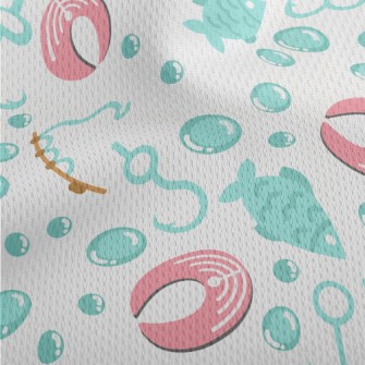 Deep Sea Fish Chunks Athletic Mesh Flat Back