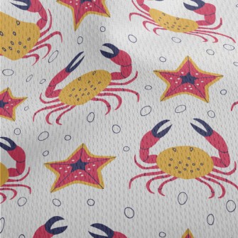 Starfish And Crab Athletic Mesh Flat Back