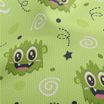 Cute Monsters Athletic Mesh Flat Back