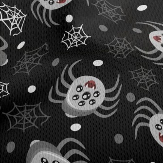 Scary Multi-eyed Spider Athletic Mesh Flat Back