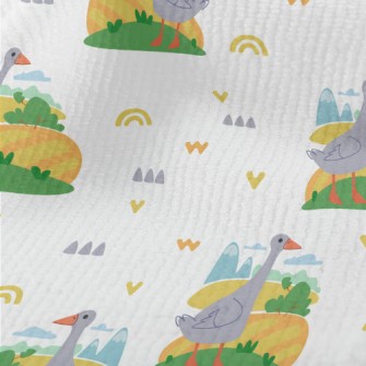 Rural Pastoral Grey Goose Terry